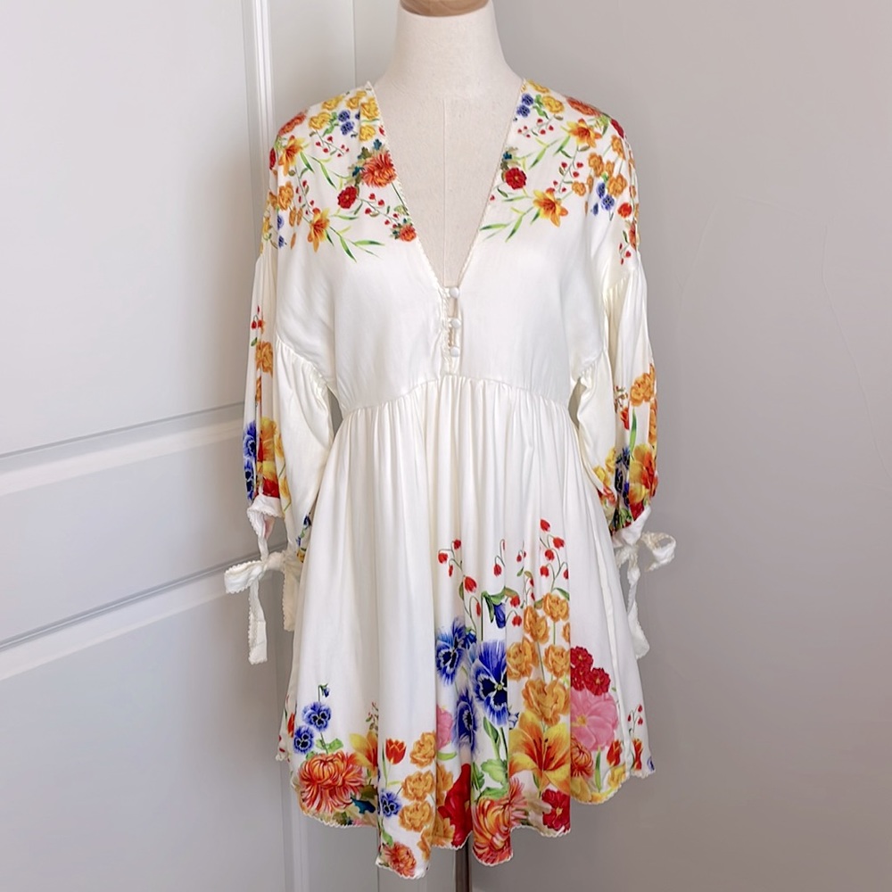 AGUA BENDITA | Floral Mini Dress | Size: Small